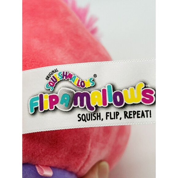 SQUISHMALLOWS FlipAMallow Zoe and Courtney Caticorn Plush 5" Pink Purple - Picture 7 of 9